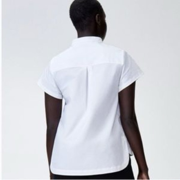 Universal Standard Aster Tuxedo Collar Shirt in White Size 2XS 6-8 - Picture 2 of 11